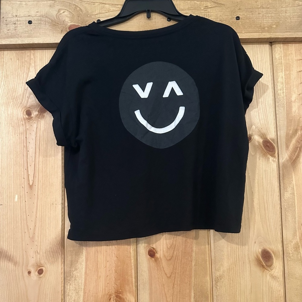 RVCA Happy Sad cropped T-shirt